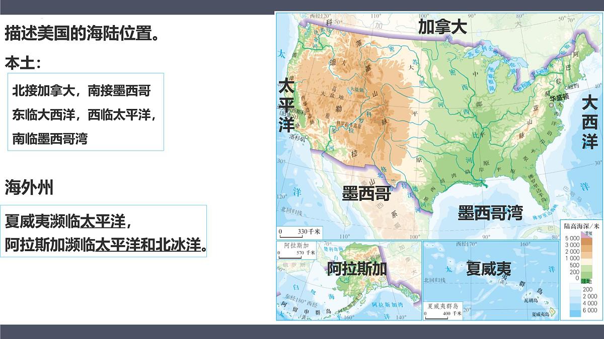 10.1第一节美国第一课时 课件 2025学年七年级地理下册人教版（2024）第7页
