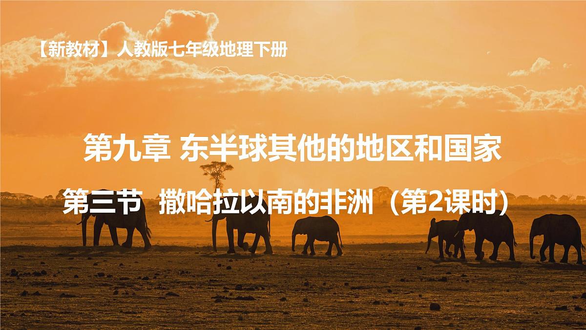 9.3.2 撒哈拉以南的非洲（课件）2025学年七年级地理下册人教版2024第1页