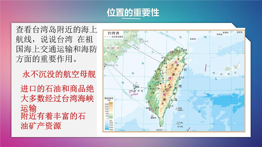 初中 地理 中图版（2024）七年级下册7.6 台湾省 课件第8页