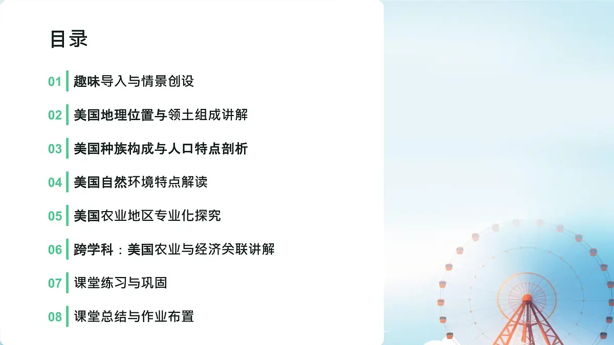 初中 地理 人教版（2024）七年级下册10.1 美国 课件第2页