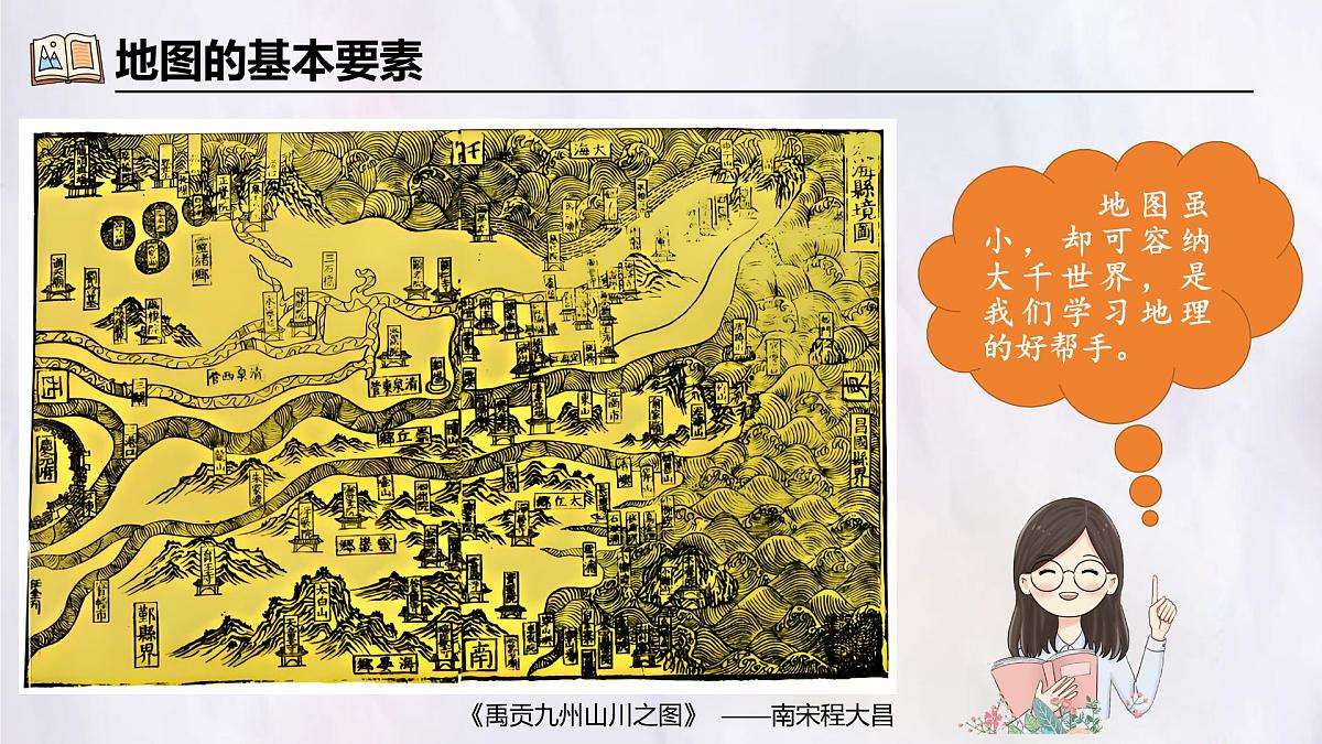 2024-2025学年晋教版地理七年级上册 3.1.1描绘世界大洲大洋分布-地图基本要素 课件第3页