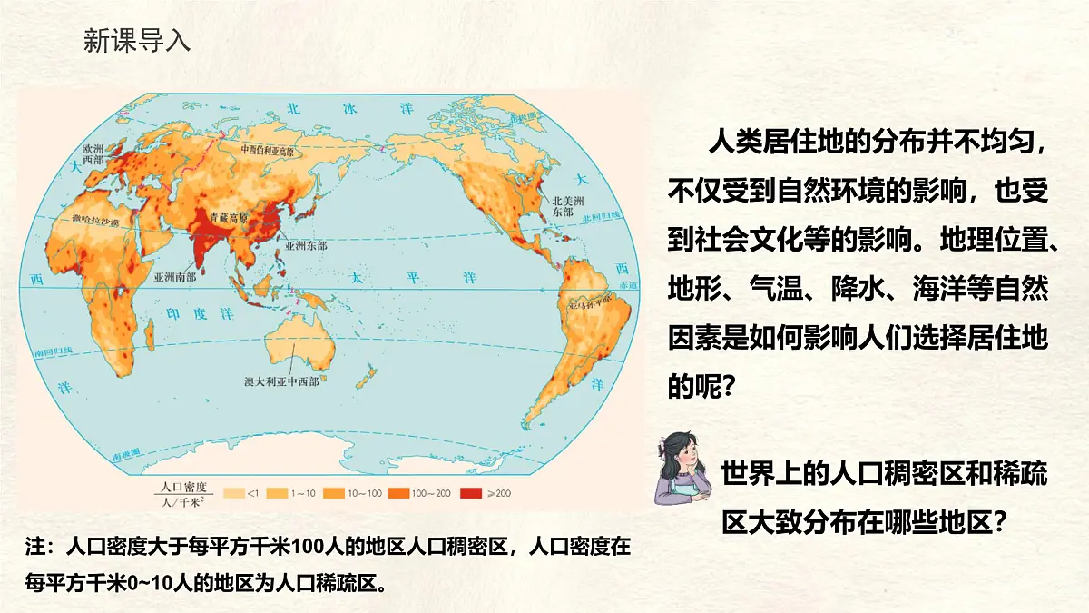 2024-2025学年晋教版地理七年级上册 4.1 探究自然条件对居住地的影响 第一课时 课件第5页