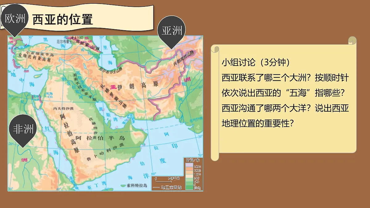 2024-2025学年晋教版地理七年级下册 6.2.1走进“世界石油宝库”——西亚（位置与自然环境）课件第6页