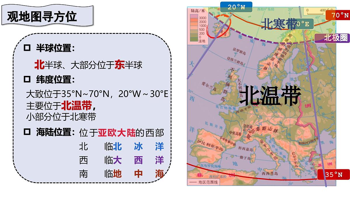 2024-2025学年晋教版地理七年级下册 6.3 寻踪“旅游胜地”——欧洲西部（位置与自然风光）课件第6页