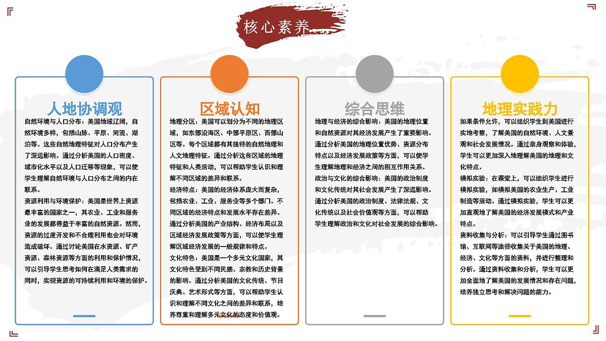 2024-2025学年晋教版地理七年级下册 7.1 认识美国 第3课时 课件第6页