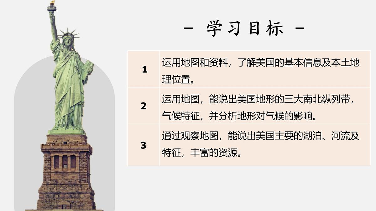 2024-2025学年晋教版地理七年级下册 7.1.1认识美国（位置与自然环境）课件第3页