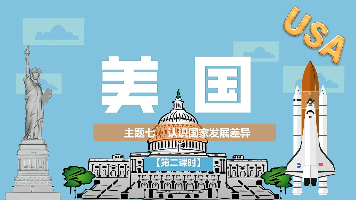 2024-2025学年晋教版地理七年级下册 7.1.2 认识美国课件第1页
