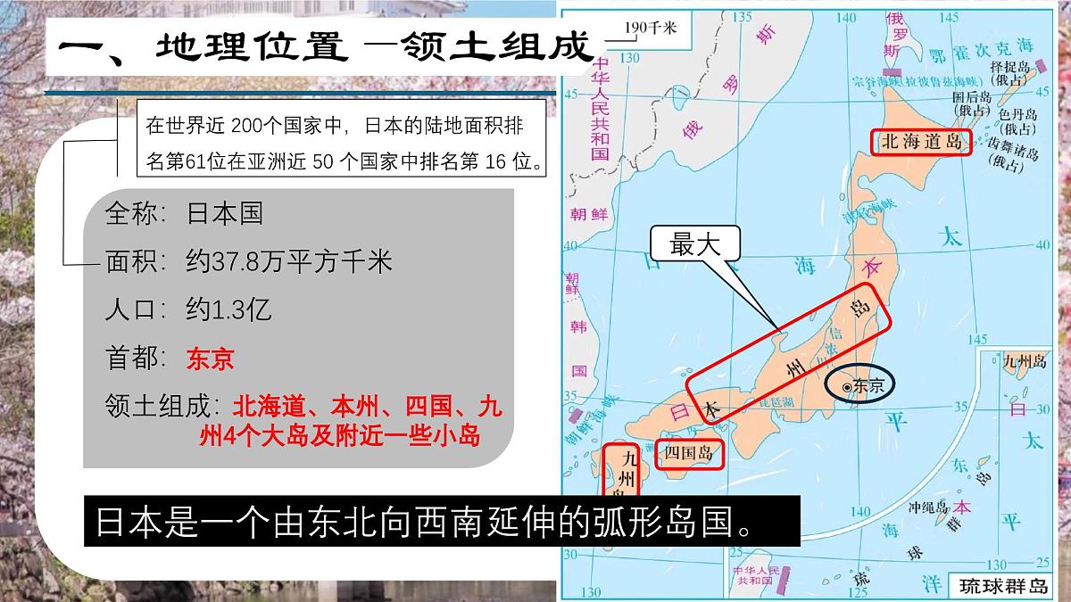 2024-2025学年晋教版地理七年级下册 7.2 走近日本（第一课时）（课件）第4页