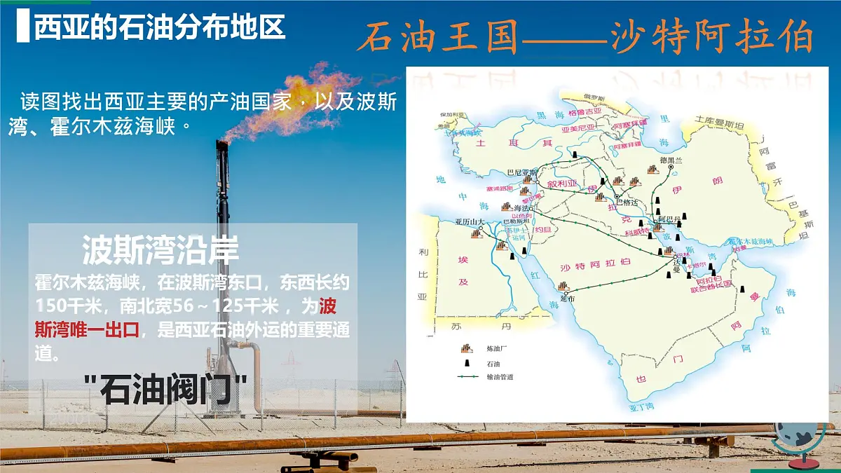 2024-2025学年晋教版地理七年级下册 6.2 走进”世界石油宝库“——西亚（第二课时）课件第4页