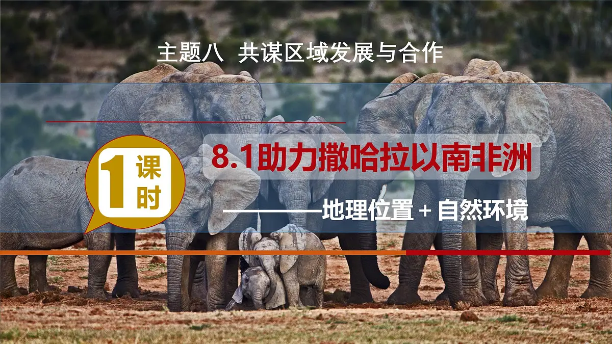 2024-2025学年晋教版地理七年级下册 8.1 助力撒哈拉以南非洲的可持续发展 第一课时 课件第1页