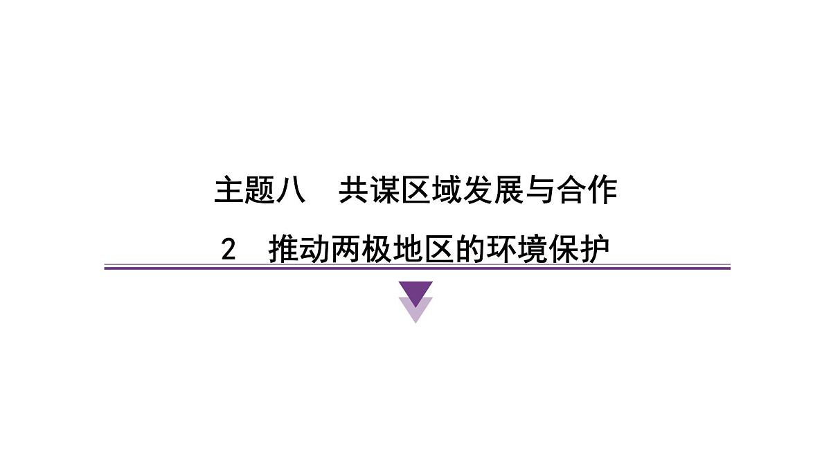 2024-2025学年晋教版地理七年级下册 8.2推动两极地区的环境保护复习课件第1页