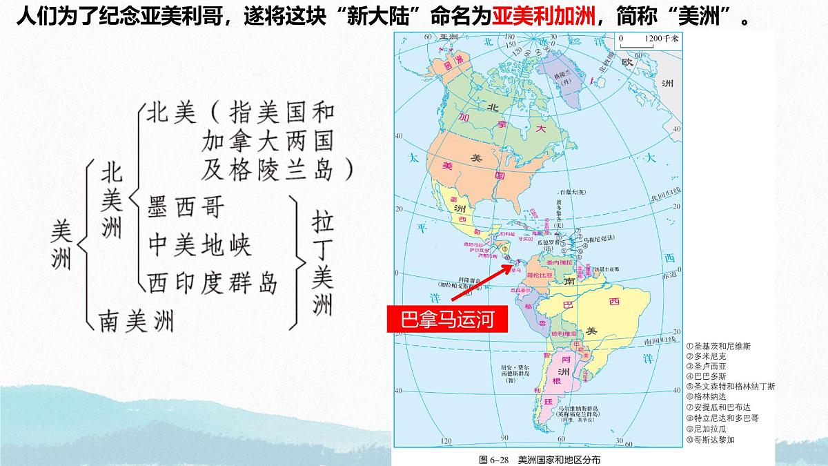 初中 地理 湘教版（2024）七年级下册7.3 美洲 课件第2页