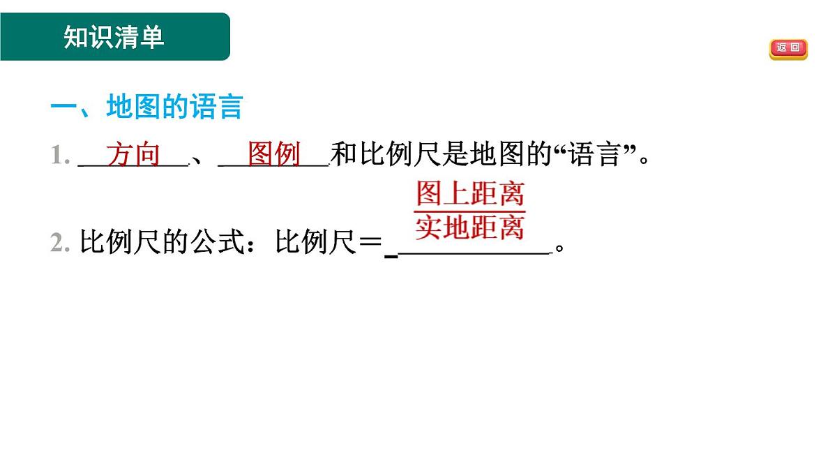 第一节　地图的阅读第2页