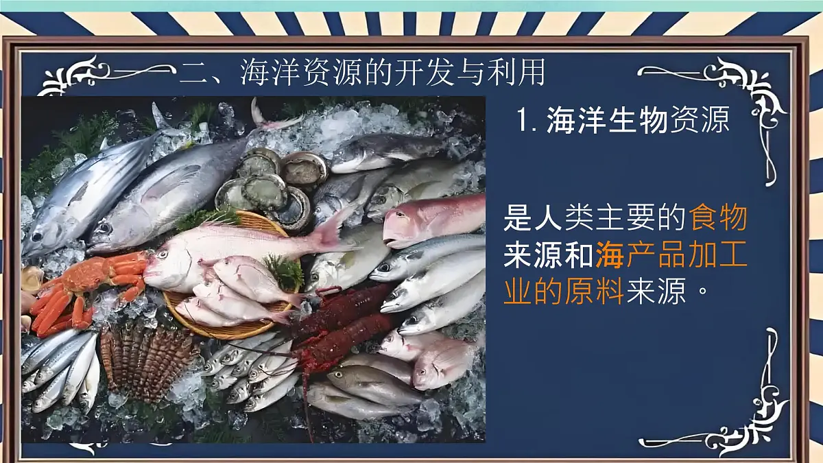 初中 地理 中图版（2024）七年级下册5.4 海洋资源 课件第7页
