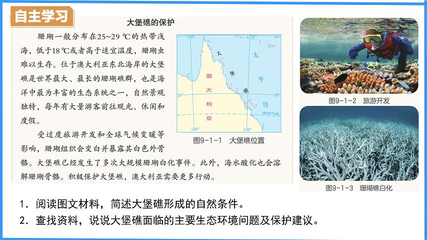 初中 地理 粤教粤人版（2024）七年级下册9.1 澳大利亚 课件第2页