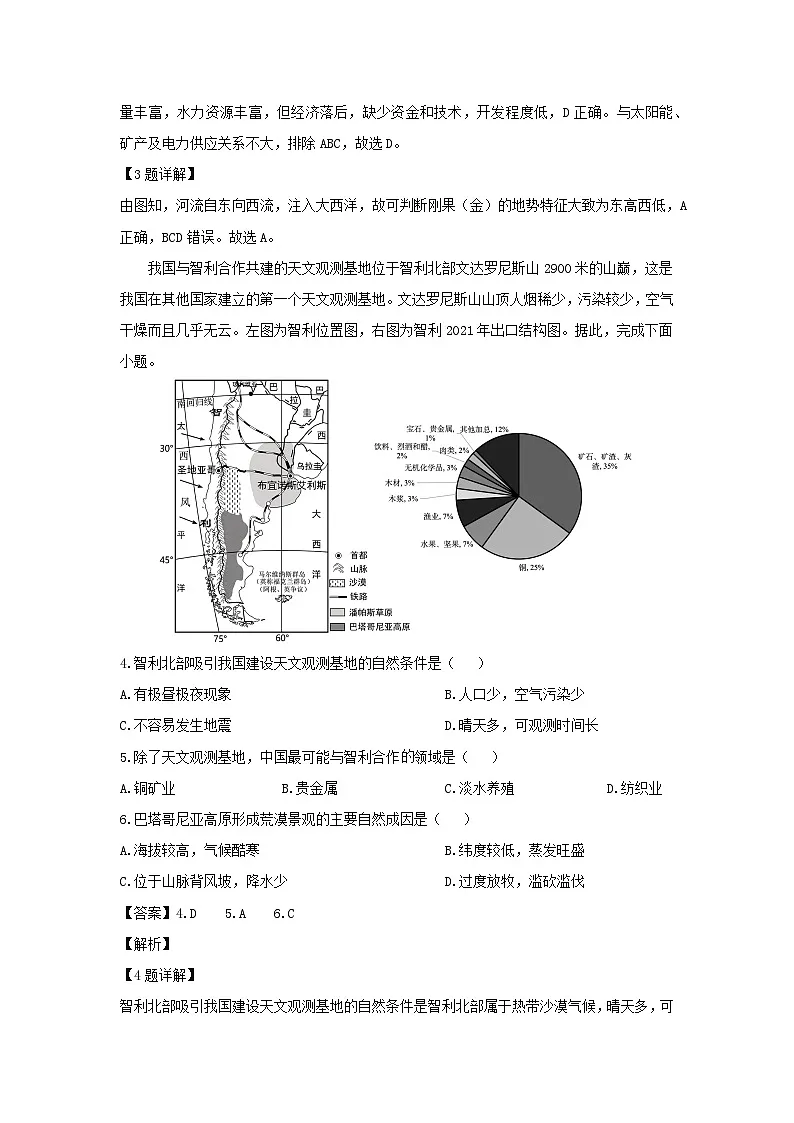 2023-2024学年山东省潍坊市昌乐县七年级下学期期末地理地理试卷（解析版）第2页