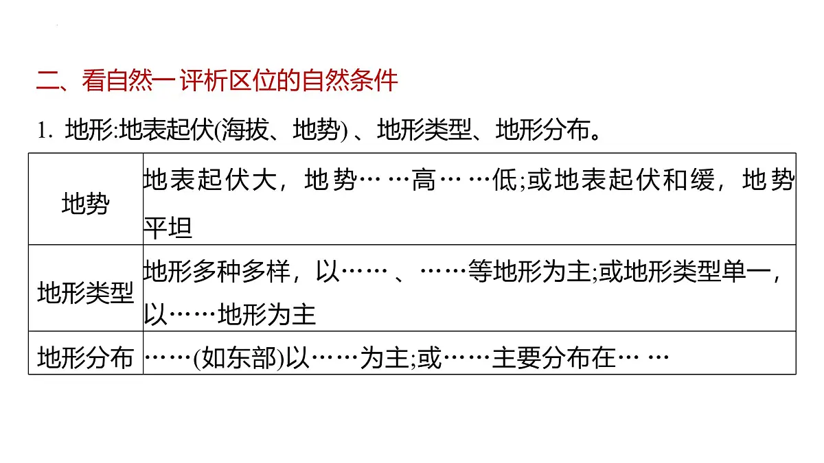 专题5++区域地理分析+课件-2024-2025学年中考二轮复习第7页