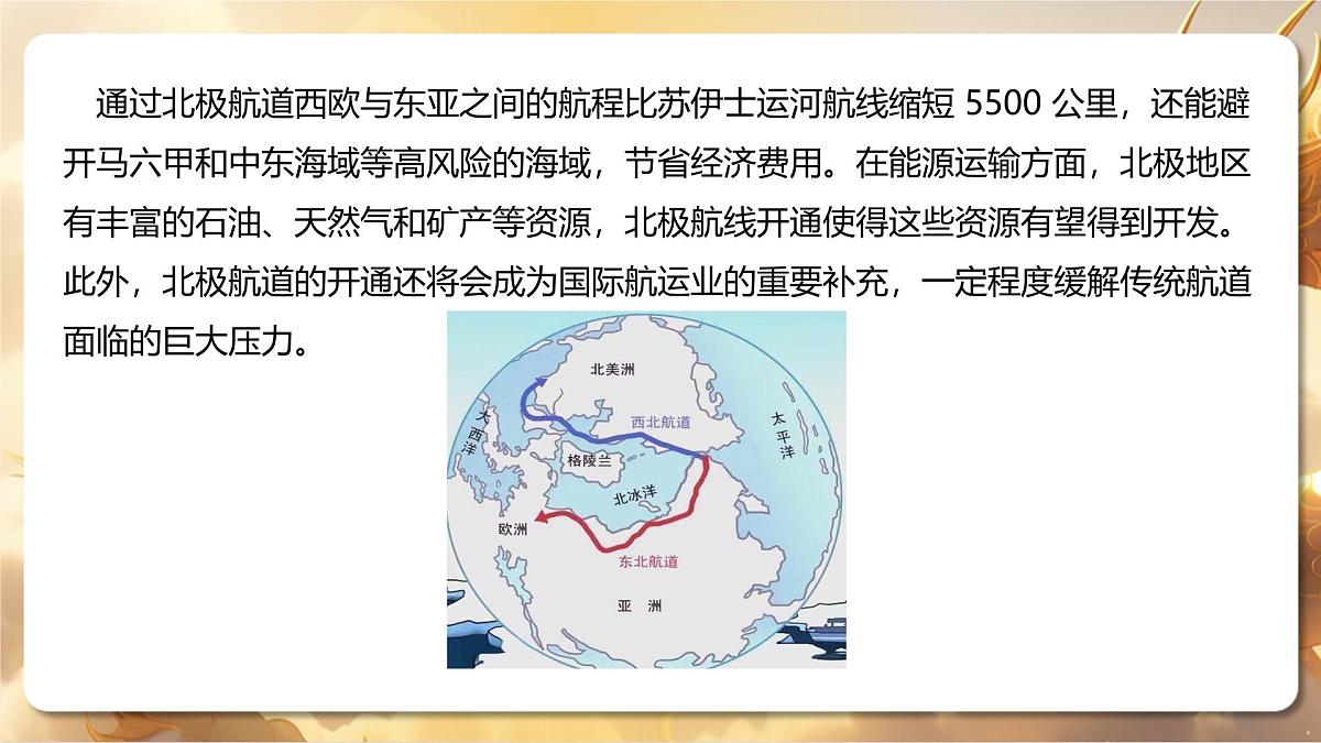 专题11+北极航道：机遇与挑战并存的“冰上丝绸之路”（课件）-【中考必胜】2025中考地理热点聚焦第4页