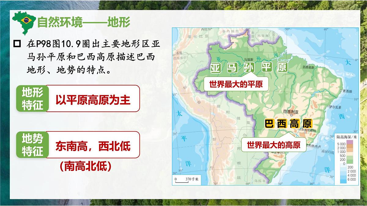 10.2+巴西+第一课时+课件-2024-2025学年七年级地理下学期人教版（2024）第6页