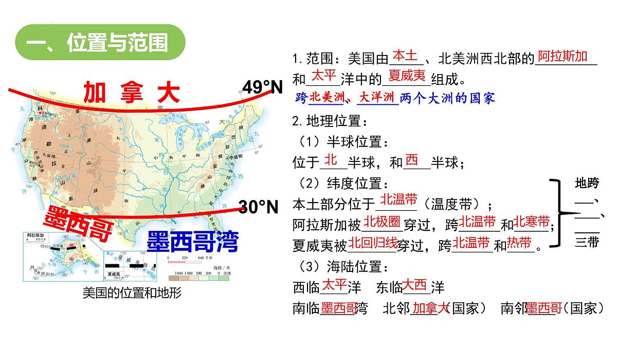 第十章第一节美国+第一课时+课件-2024-2025学年人教版七年级下册地理第4页
