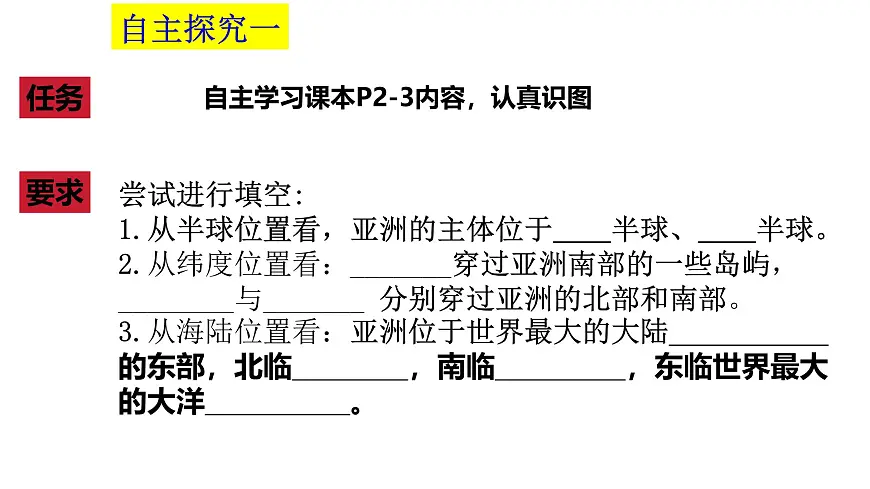2024-2025学年七年级地理下册（商务星球版2024）6.1 亚洲的自然环境特征 第一课时 课件第3页