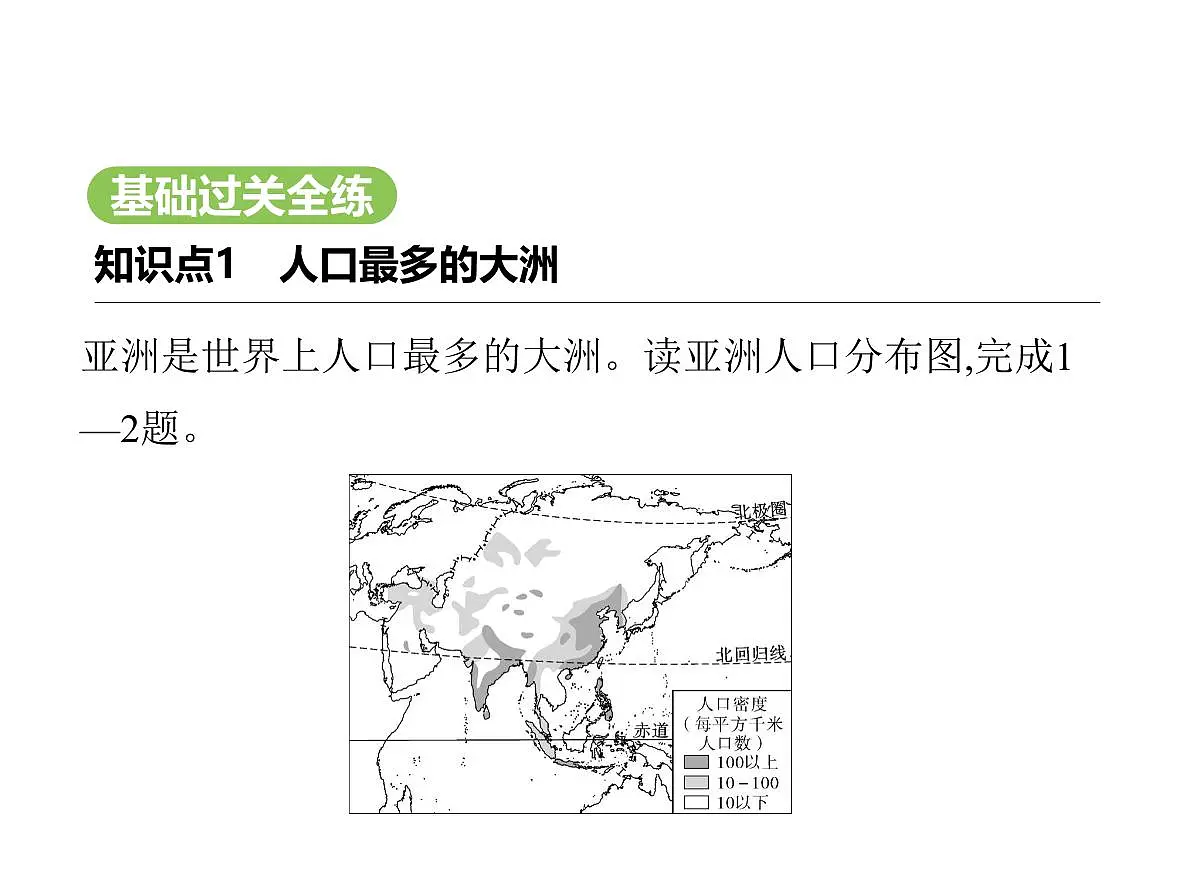 2024-2025学年七年级地理下册（商务星球版2024）6.2亚洲的人文环境特征习题课件第2页