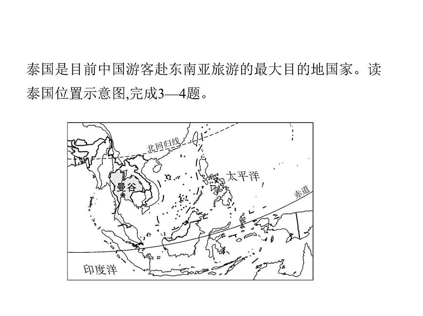 2024-2025学年七年级地理下册（商务星球版2024）7.1东南亚　热带气候与农业　独具魅力的旅游胜地习题课件第8页