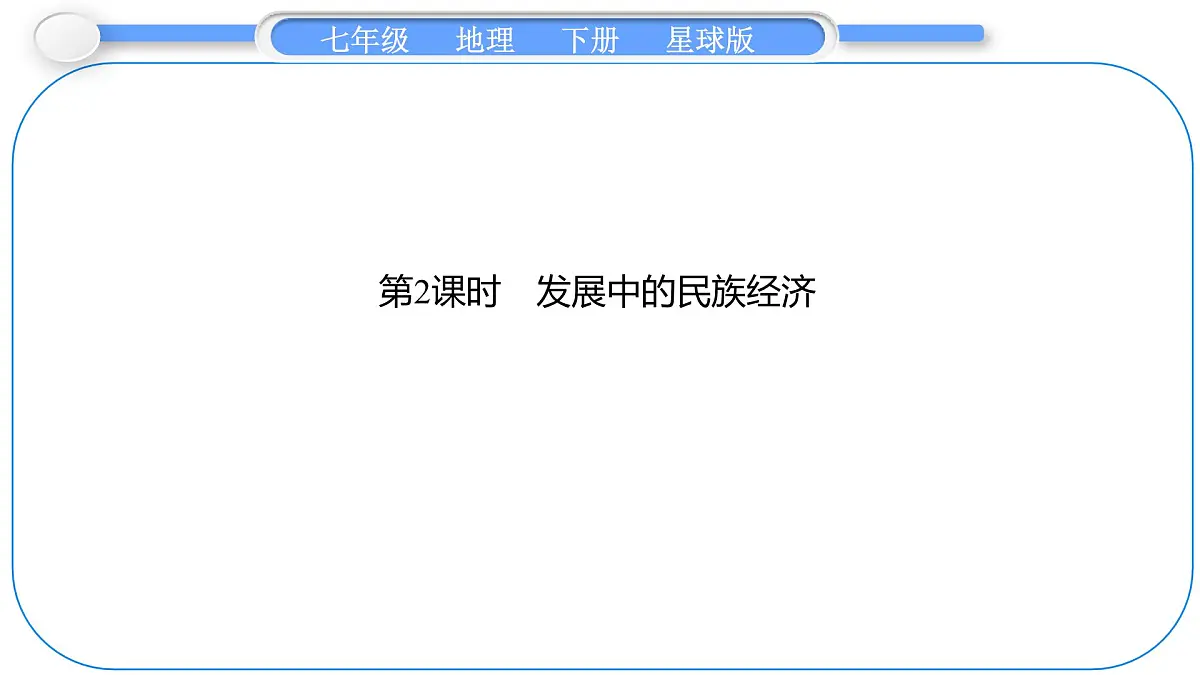 2024-2025学年七年级地理下册（商务星球版2024）7.4　撒哈拉以南非洲 第2课时　发展中的民族经济 课件第1页