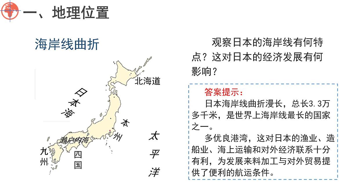 2024-2025学年七年级地理下册（商务星球版2024）8.1  日本  第一课时 课件第7页