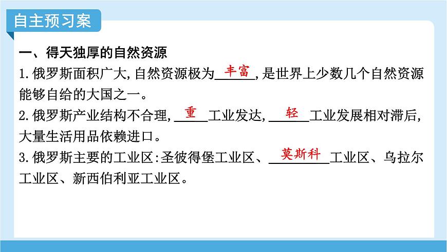 2024-2025学年七年级地理下册（商务星球版2024）8.3   俄罗斯 第二课时　得天独厚的自然资源　横贯东西的交通  课件第4页