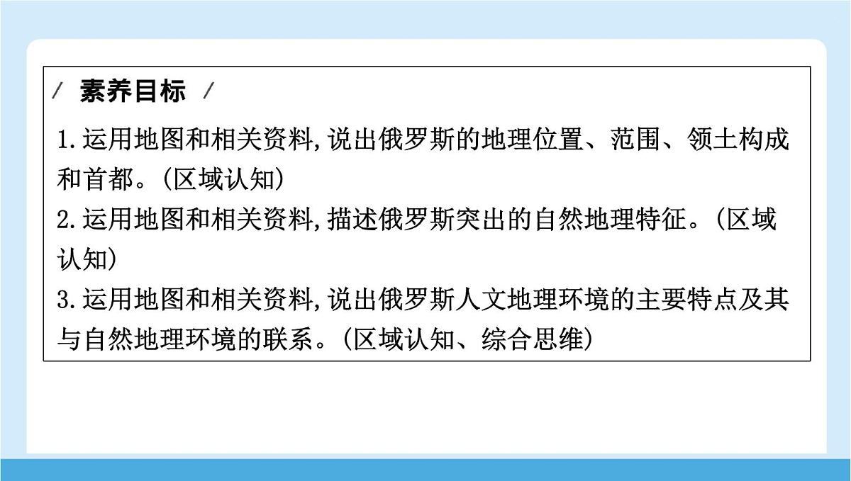 2024-2025学年七年级地理下册（商务星球版2024）8.3  俄罗斯 第一课时　面积最大的国家  课件第2页