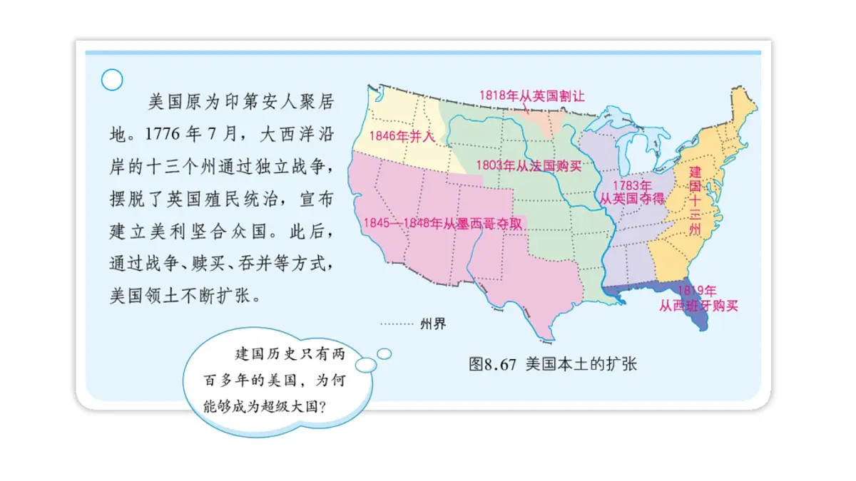 2024-2025学年七年级地理下册（商务星球版2024）8.5美国课件第2页