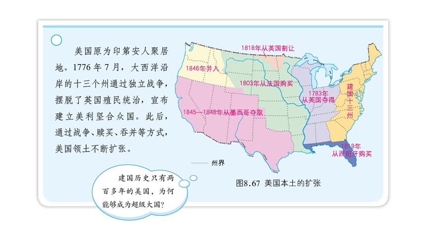 2024-2025学年七年级地理下册（商务星球版2024）8.5美国课件第2页