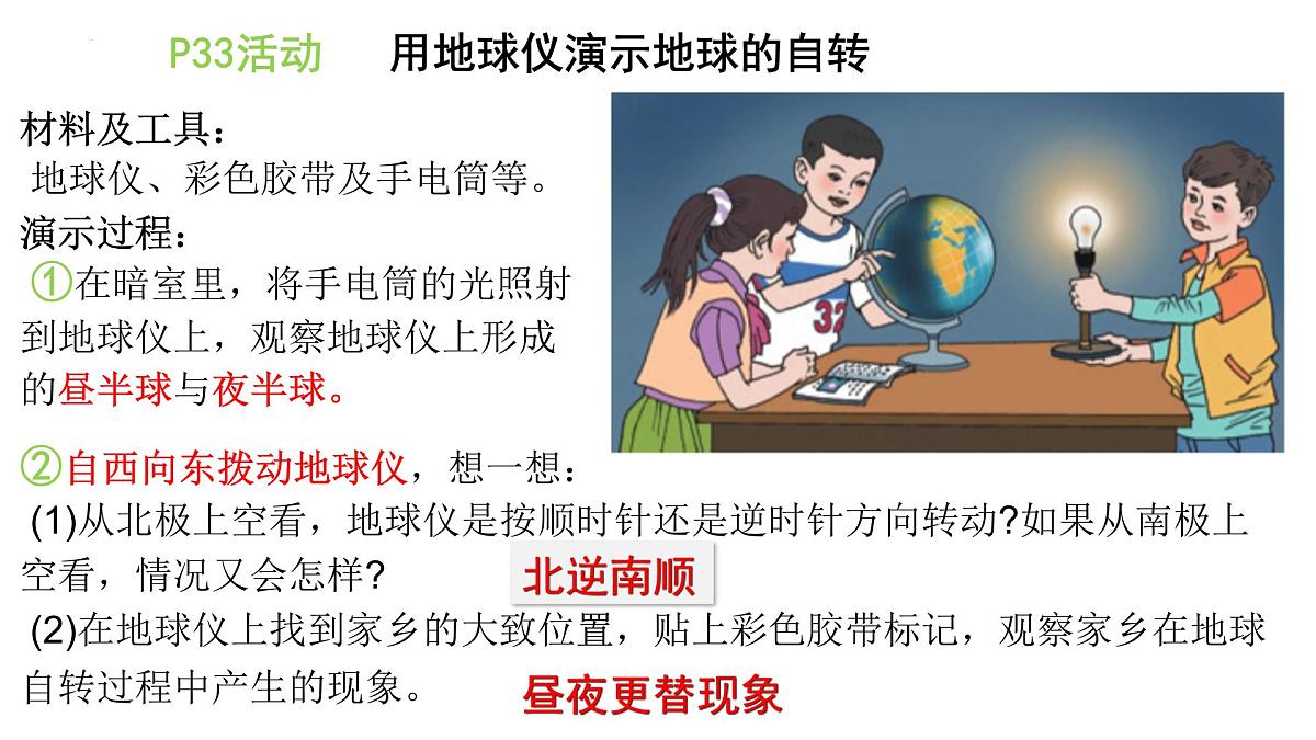 湘教版（2024年）地理七年级上册 2.2 地球的运动 第一课时 课件第4页
