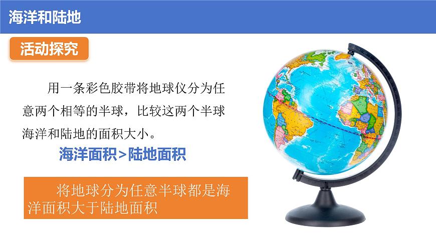 湘教版（2024年）地理七年级上册 3.1 世界的海陆分布 课件 (1)第7页