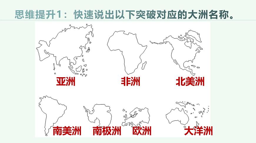 湘教版（2024年）地理七年级上册 3.1 世界的海陆分布 课件 (6)第5页