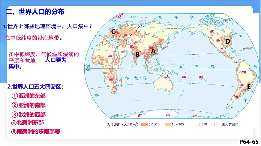 湘教版（2024年）地理七年级上册 4.1 世界的人口 课件 (6)第8页