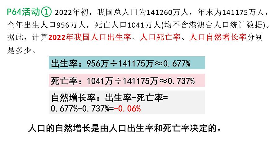 湘教版（2024年）地理七年级上册 4.1.1 世界的人口 课件第8页
