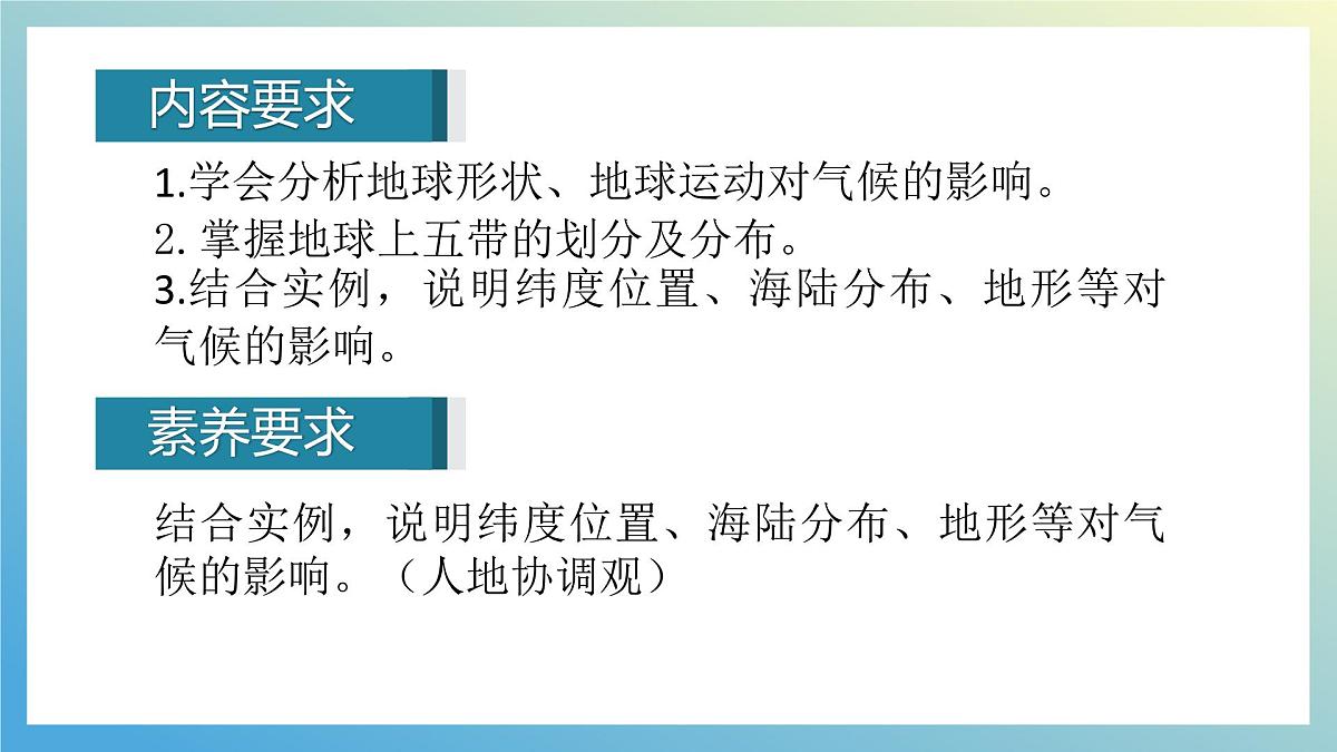 湘教版（2024年）地理七年级上册 5.3 影响气候的因素 课件 (2)第2页