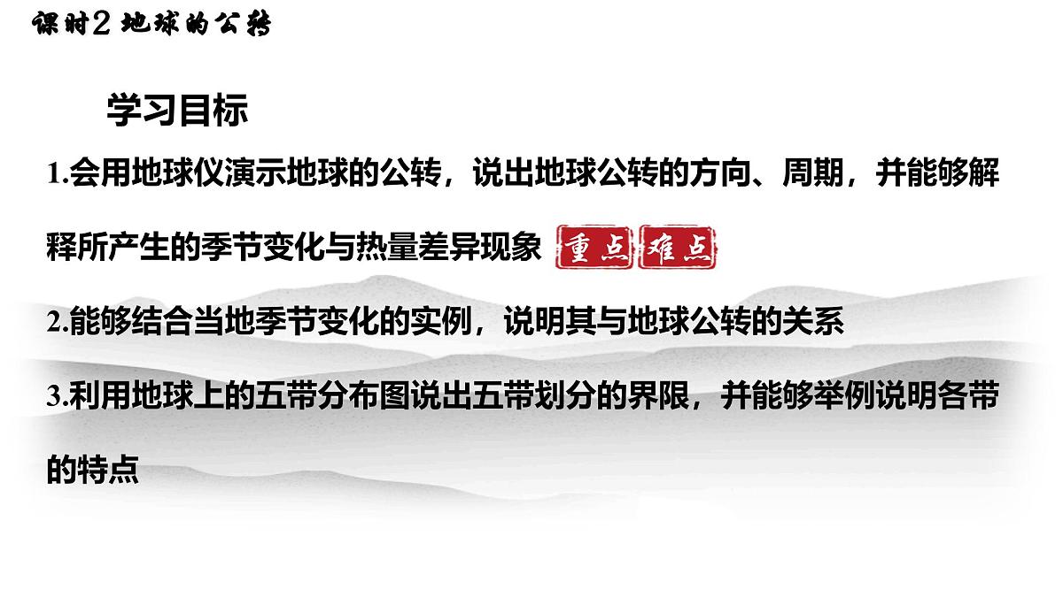 湘教版（2024年）地理七年级上册 2.2.2 地球的公转 课件第2页
