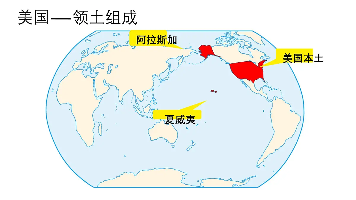初中地理人教版（2024）七年级下册10.1 美国 课件第5页