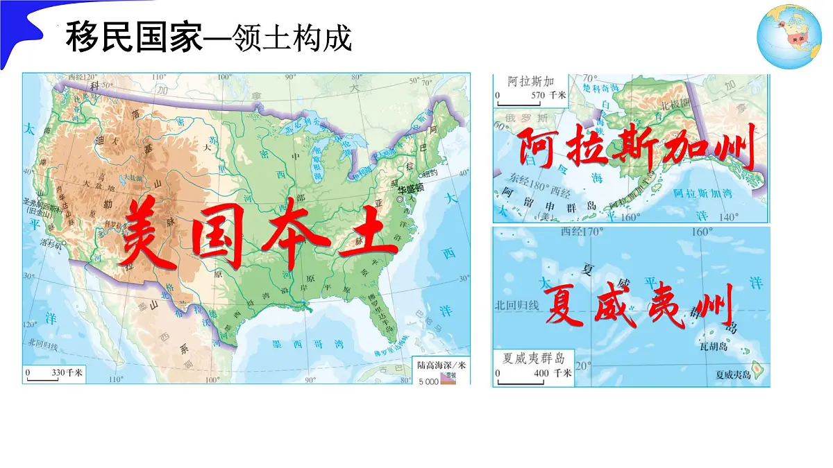 初中地理人教版（2024）七年级下册10.1 美国（第1课时） 课件第8页