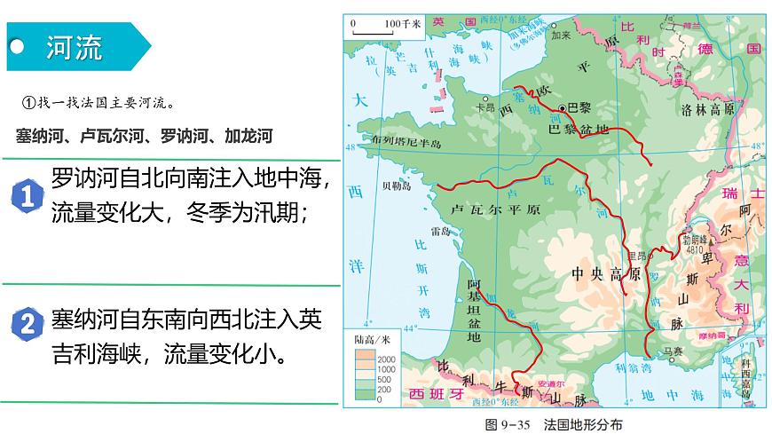 初中 地理 湘教版（2024）七年级下册9.4 法国 课件第8页