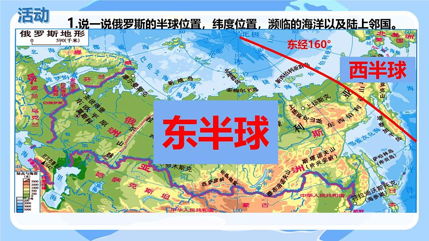 初中地理湘教版（2024）七年级下册9.3 俄罗斯 课件第3页