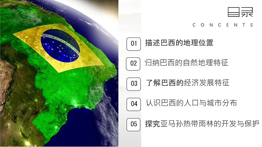 初中 地理 湘教版（2024）七年级下册探究与实践 走进巴西 课件第2页