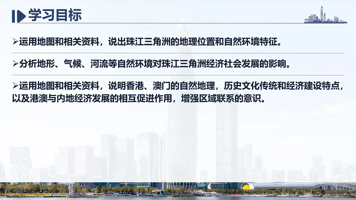 初中地理中图版（2024）七年级下册7.5 珠江三角洲地区 课件第4页