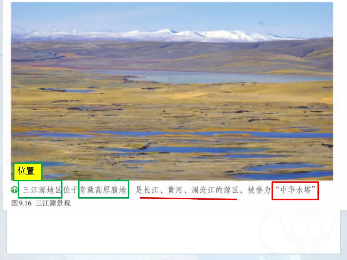 2022-2023学年人教版地理八年级下册9.2高原湿地---三江源地区 课件第2页