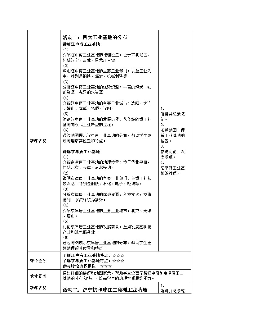 5.3 矿产资源与工业 第2课时 教案-2024-2025学年七年级地理下学期中图版（2024）（表格式）第3页