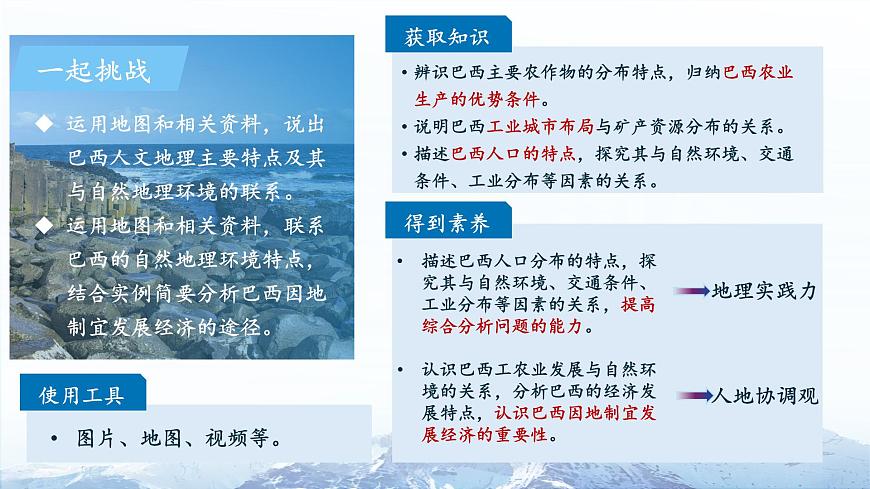 第六节 巴西（第2课时）课件 地理商务星球版（2024）七年级下册第八章第2页