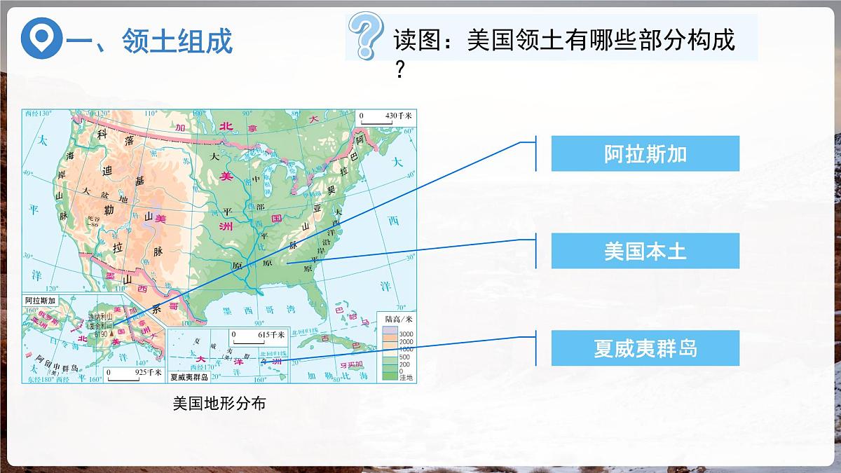 第五节 美国（第1课时）课件  地理湘教版（2024）七年级下册第九章第4页